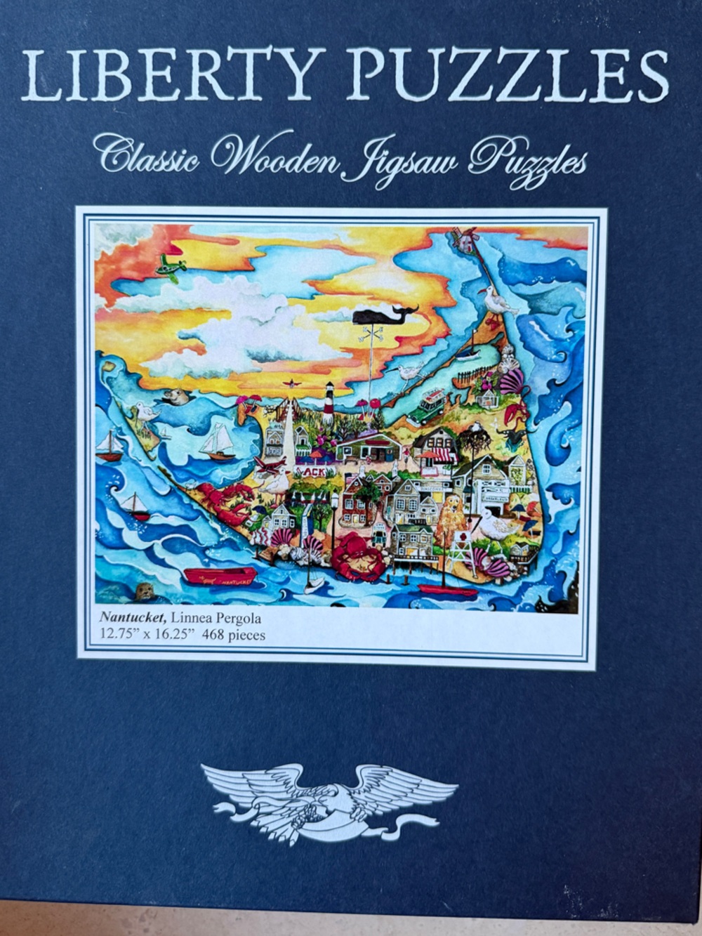 LIBERTY PUZZLES Nantucket Coastal Jigsaw Puzzle - Multicolor